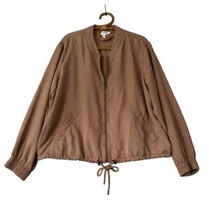 Addition Elle | Blush Pink Lightweight Bomber Style Jacket‎ Size 2X